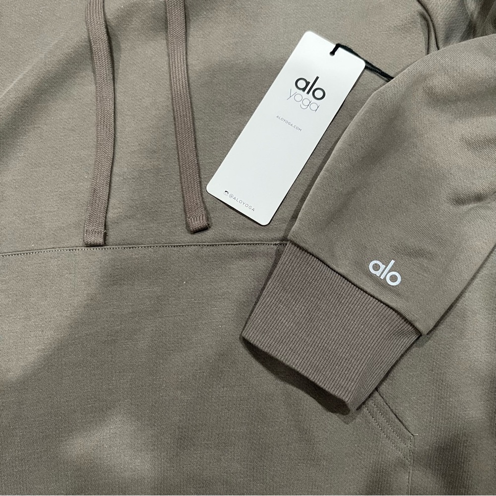 Alo Men’s Caliber Hoodie in Olive Branch Size M - Picture 6 of 12